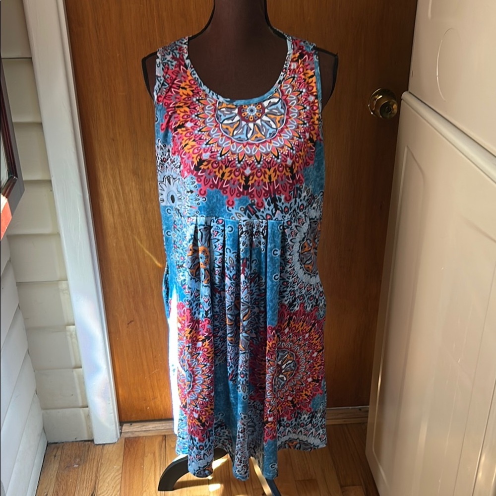 Colorful Sleeveless Dress